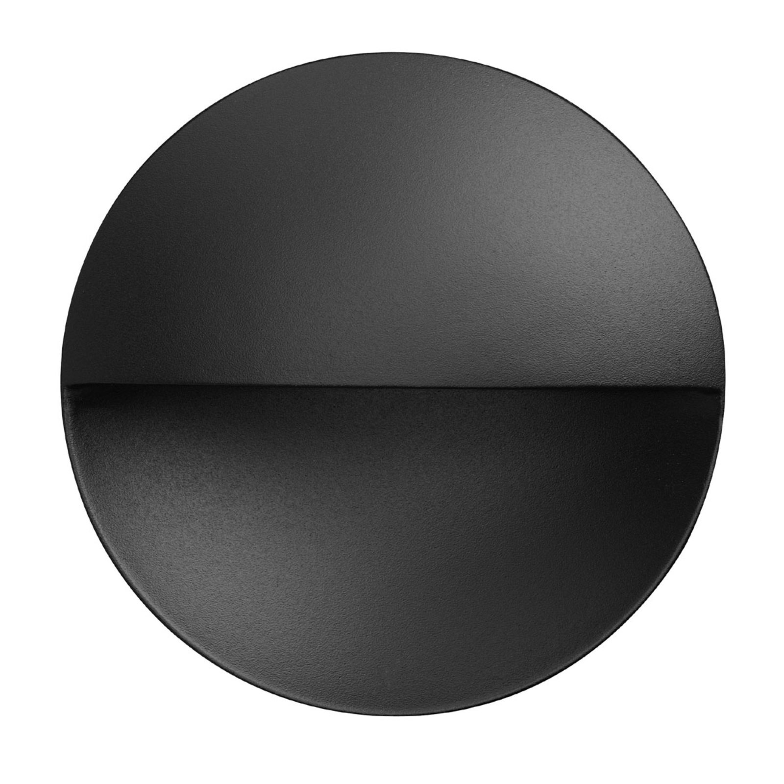 Flos ARCHITECTURAL Giano Recessed Wall Light with LED, Black, Die-cast aluminium, polycarbonate, 1 W, energy efficiency: A+