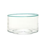 Ciotola Clea trasparente/verde Ø 30 cm in vetro - Hübsch