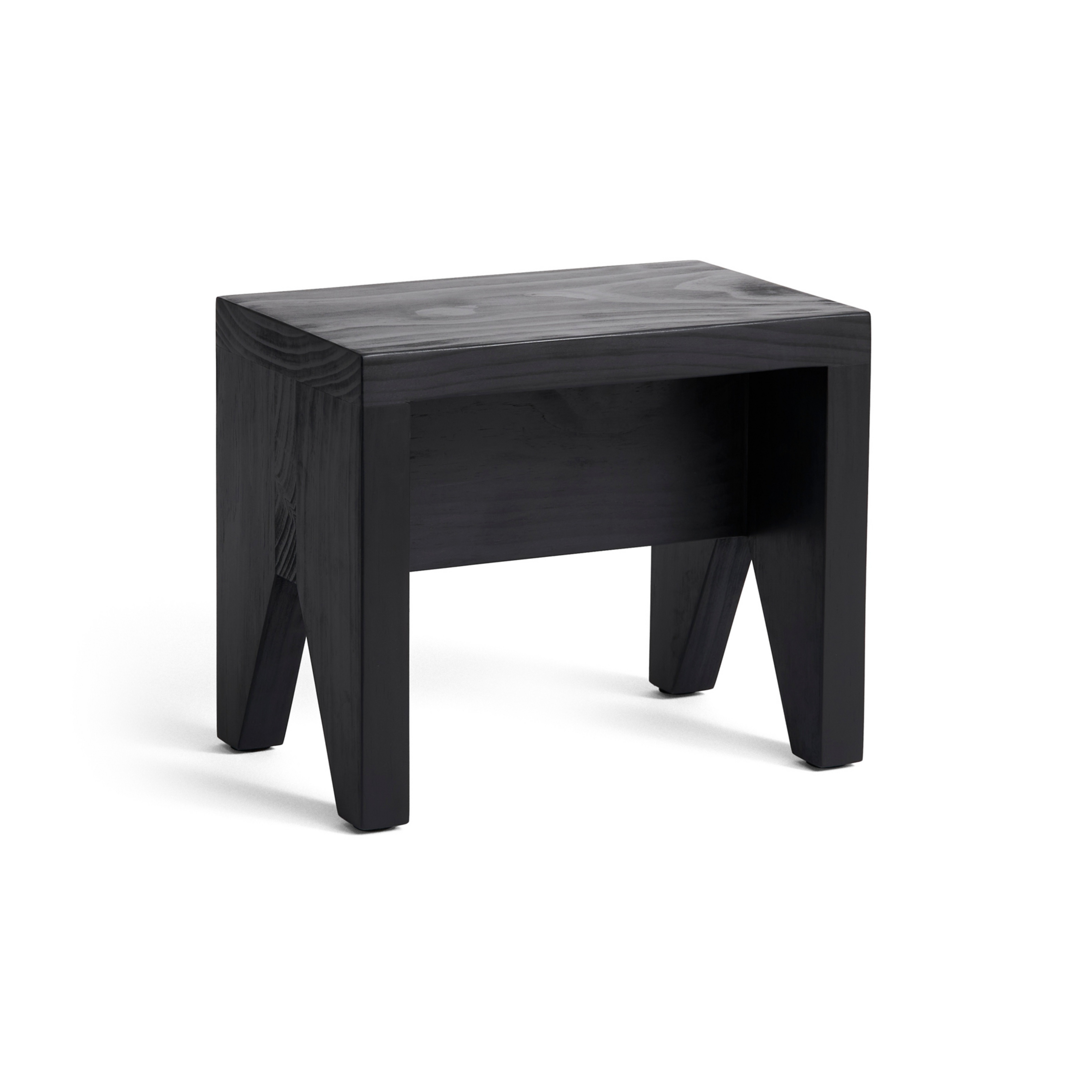 Manolito Hocker, Kiefernholz schwarz, 30 x 20 x 25 cm - HAY