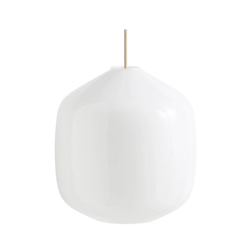 HAY – Buoy Glass 300 Pendelleuchte Opal/Beton Grey