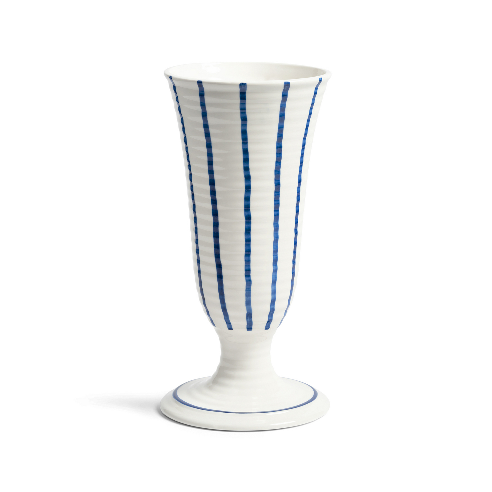 Anouk Lilium-vase, stor, blå/hvid, porcelæn – &Klevering