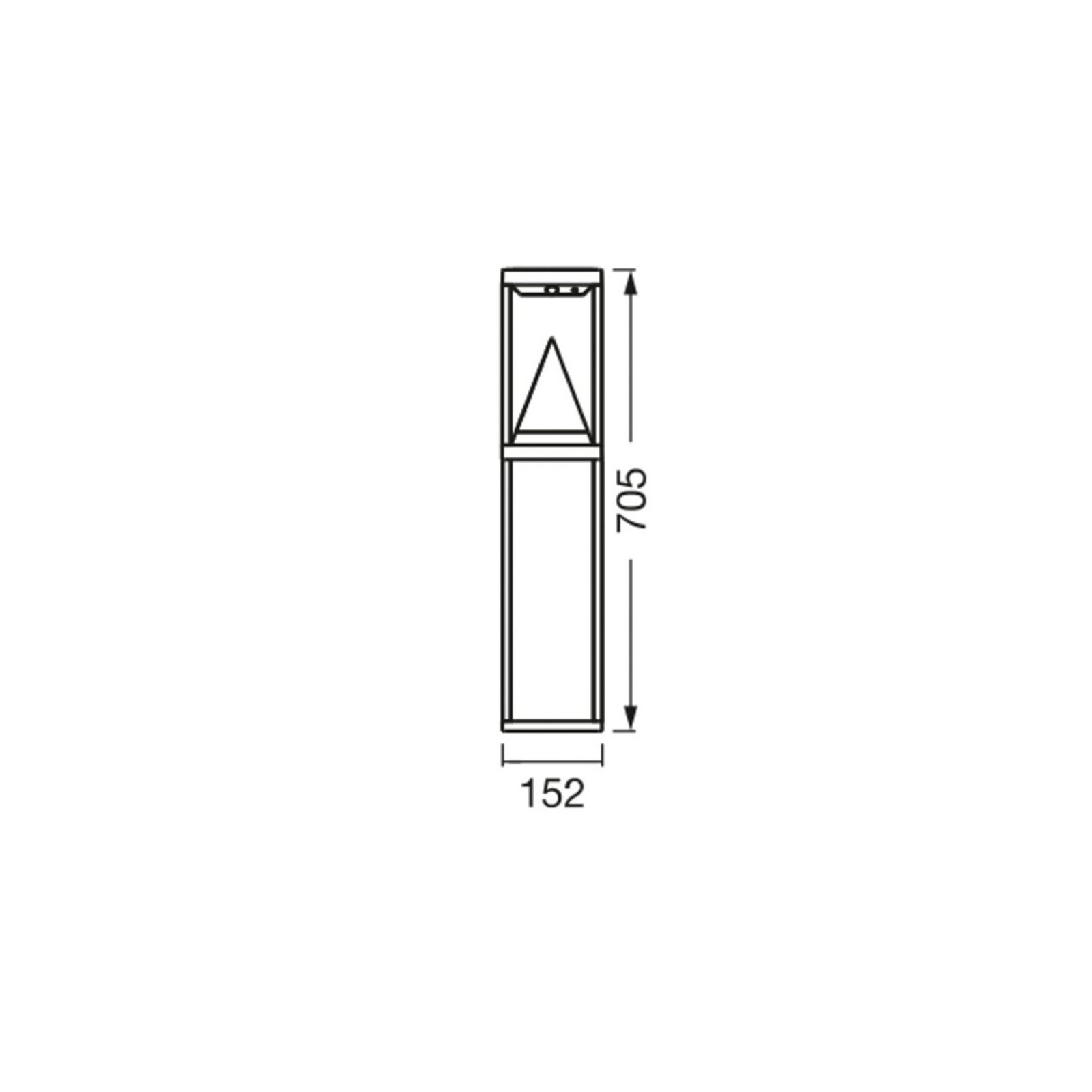 OSRAM SMART+ LED-Solar-Wegeleuchte ALPS, schwarz Sensor IP44