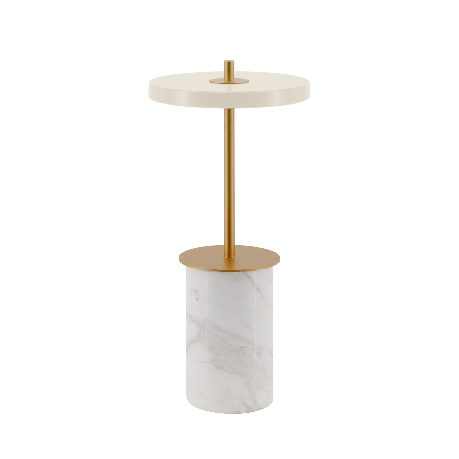 UMAGE LED uzlādējama galda lampa Asteria Move Mini, balta 26 cm IP44
