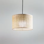 Juta pendellampa, en lampa Ø 30 cm