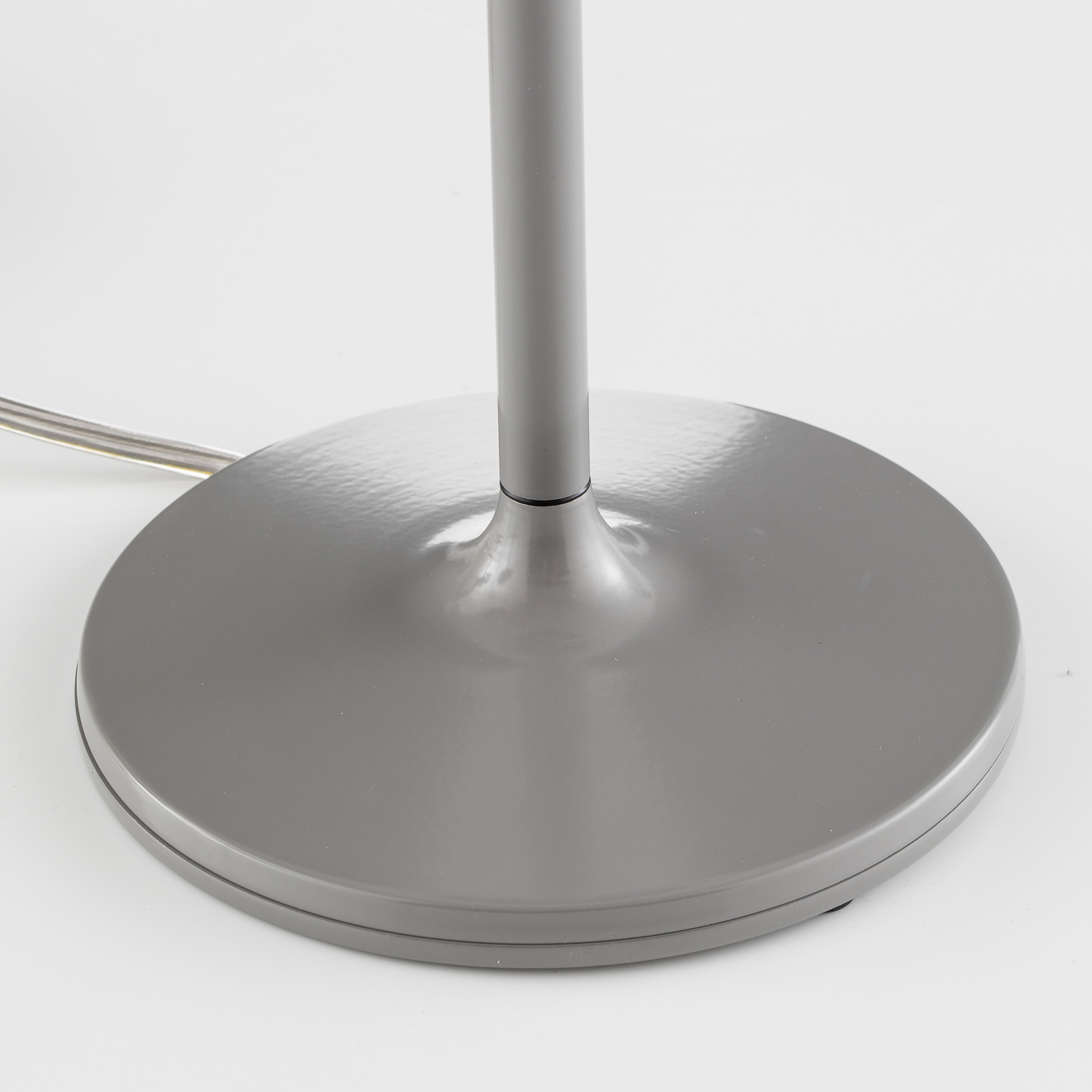 Filigránska stolová lampa LED, otočná/výklopná svetlo sivá
