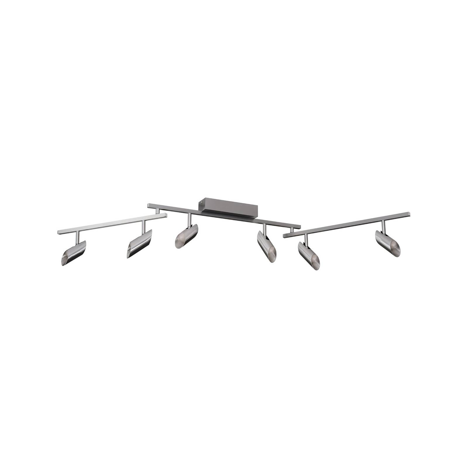 Reflektor sufitowy LED Risell, długość 142 cm, kolor aluminium