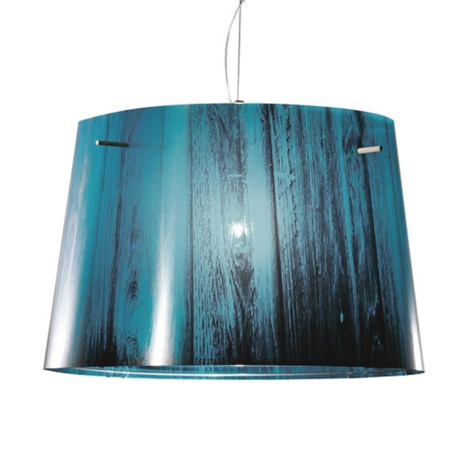 Slamp Beautiful gradient - Woody hanging light, blue, for Living / Dining Room, polycarbonate, E27, 100 W, energy efficiency: A++, H: 25 cm