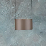 PURE LED-Pendellampe Clipse, bronzefarben Ø 20 cm CCT, 2-flg