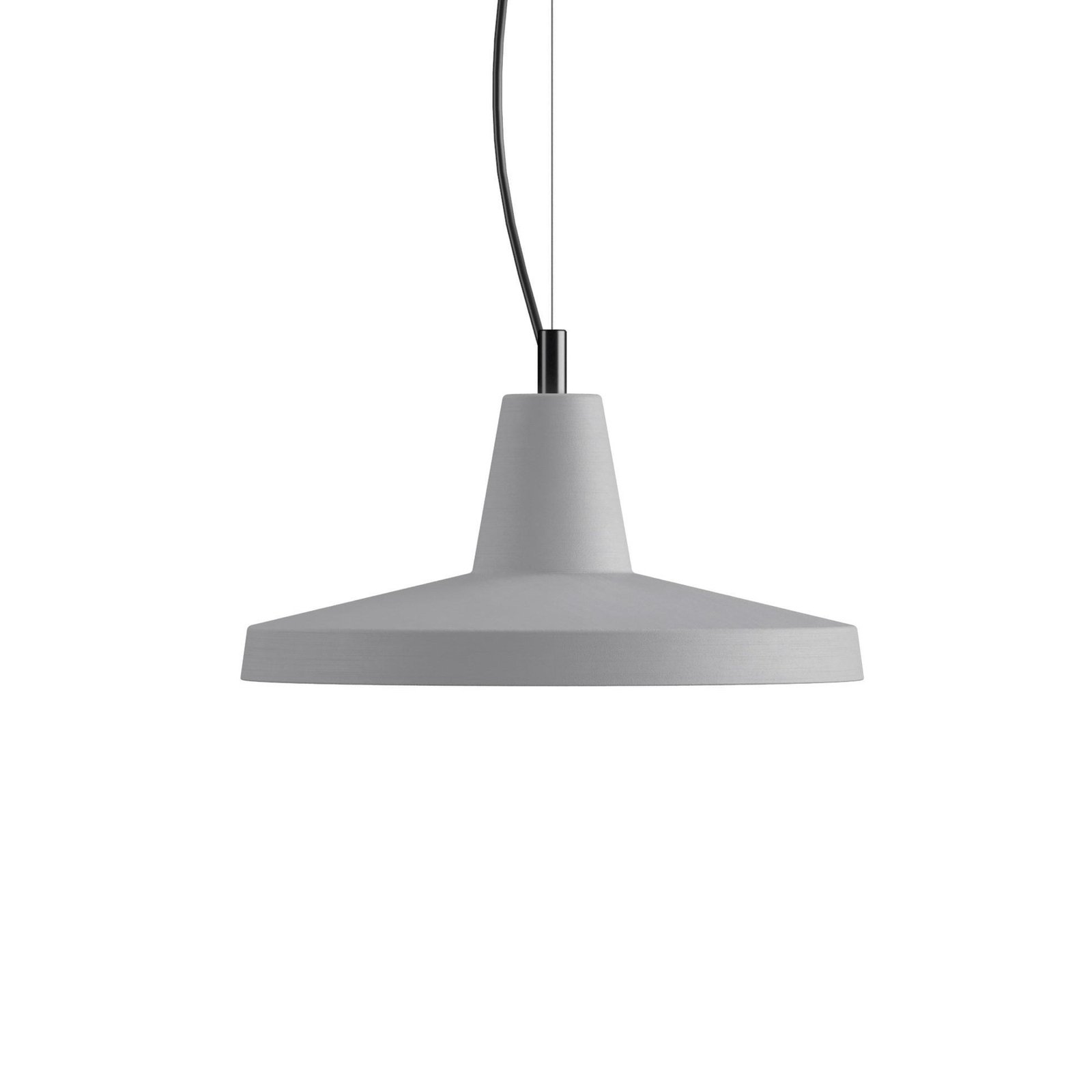 Karman Gangster pendant light, grey, Ø 35 cm, ceramic, E27