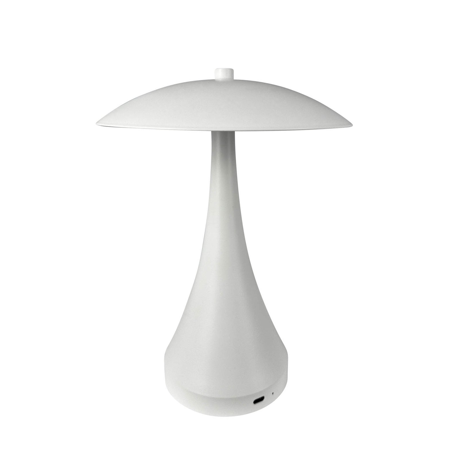 Dyberg Larsen LED baterijska stolna lampa Vienna, bijela, visina 28 cm