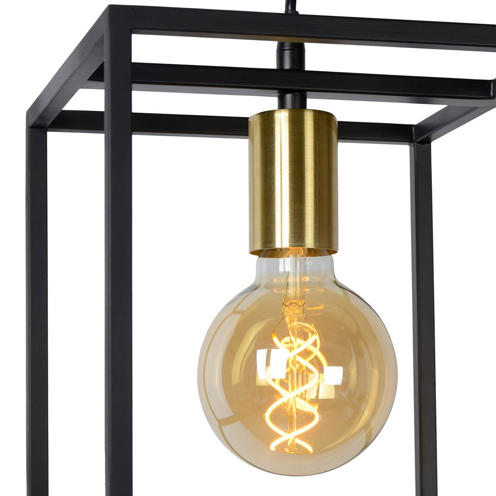 Lampa wisząca Ruben, czarna, metalowa, 1-punktowa