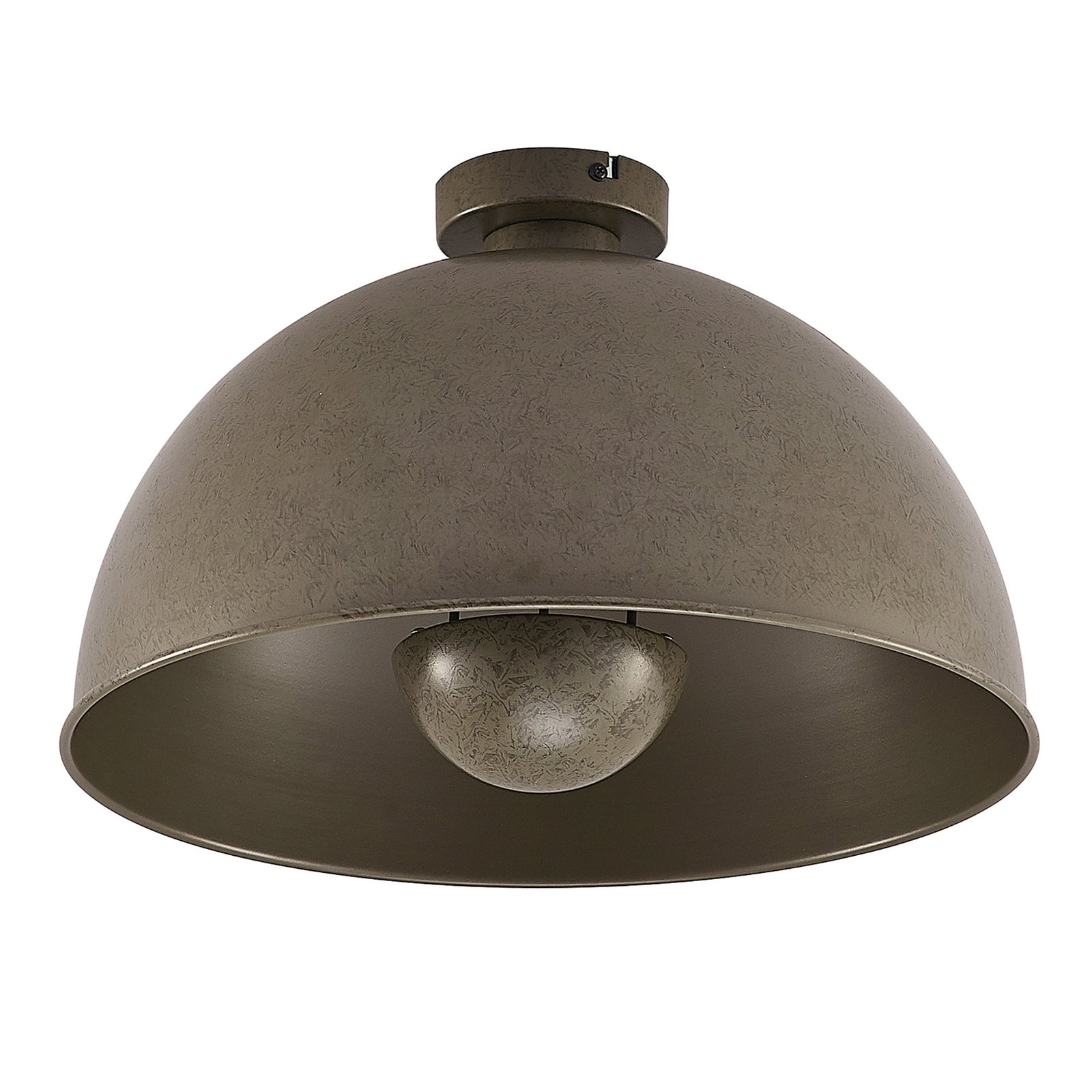 Lindby Lya taklampe, 41 cm, rund, mørk grå