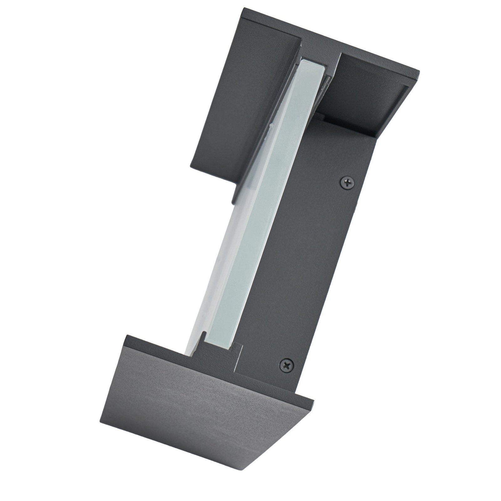 Selqa Applique da esterno LED, antracite, IP65, numero civico - Lindby