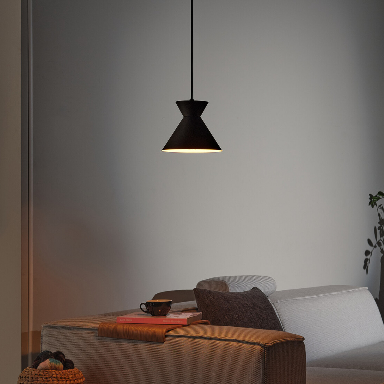 Lampă suspendată OSRAM Decor Waist oțel negru E27 - Camera de zi / sufragerie - Modern - Metal