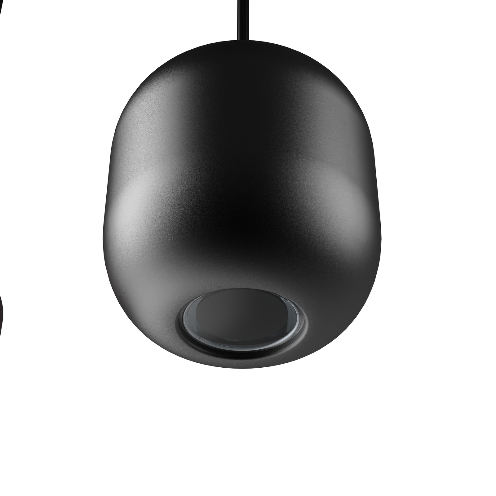 Lucande pendant light Narion, linear, black, 5-bulb