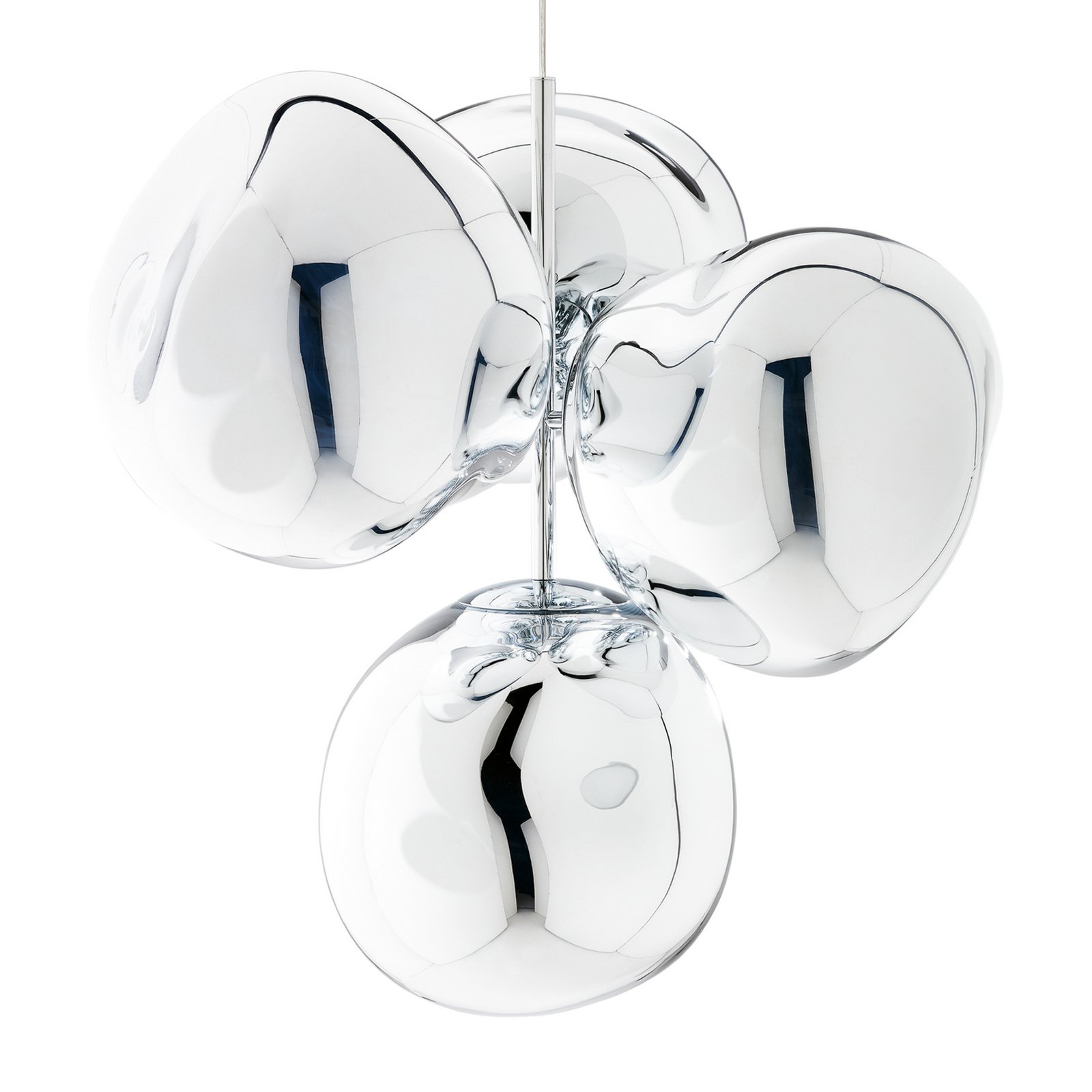 Tom Dixon LED-Kronleuchter Melt Chandelier, chromfarben
