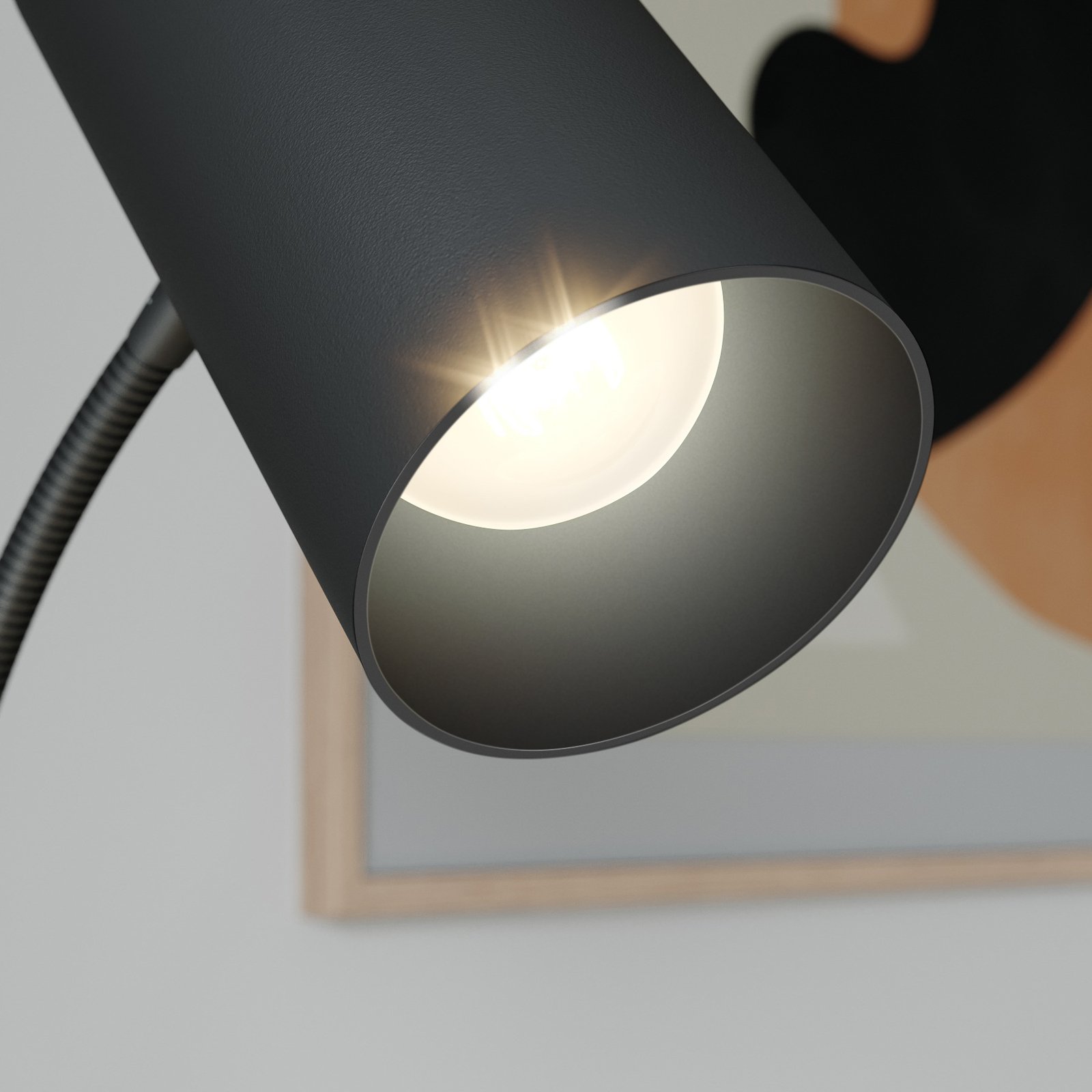 Stojacia lampa Karoli Black - Lindby
