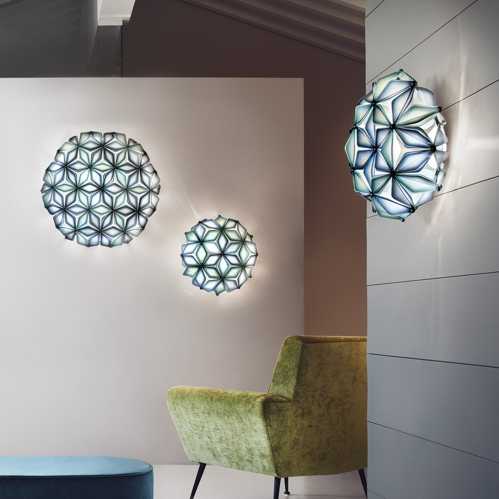 La Vie Mini Decken-/Wandleuchte Blue - Slamp