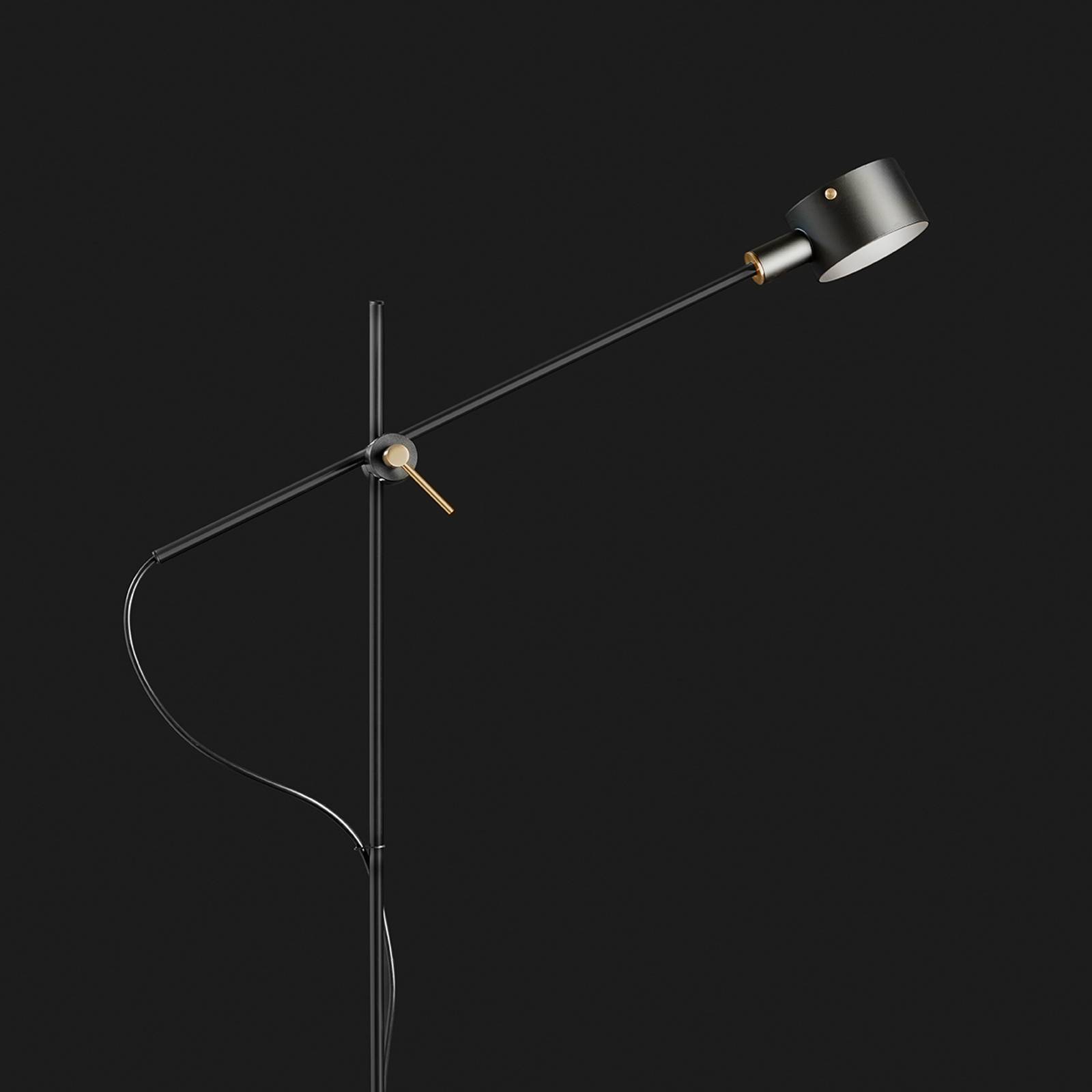Image of Oluce G.O. 352 lampadaire LED, noir 