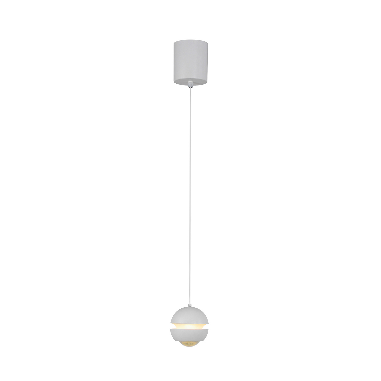SCHÖNER WOHNEN LED pendant light Lini, white, 1-bulb, 3,000 K SCHÖNER WOHNEN LED pendant light Lini, white, 1-bulb, 3,000 K
