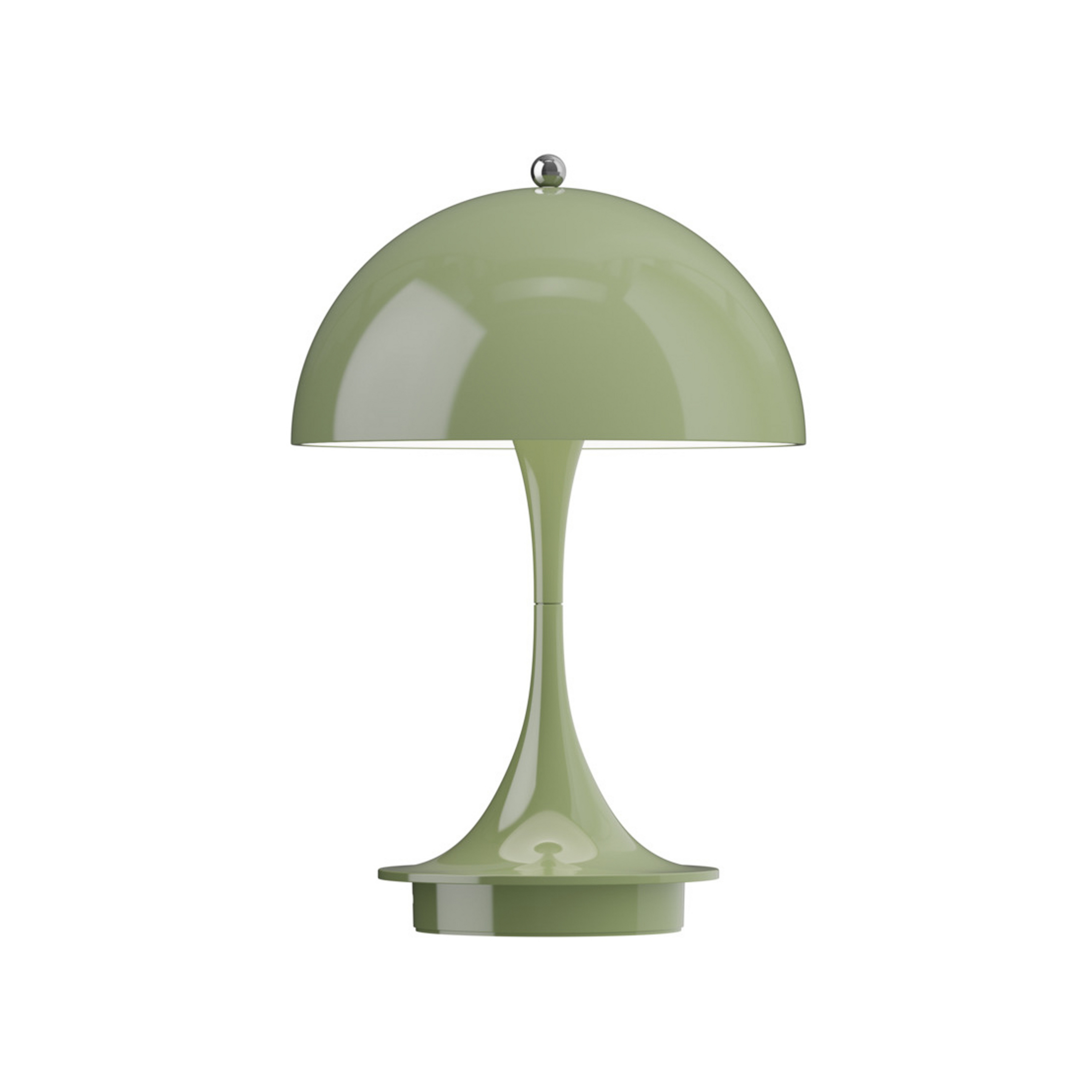 Panthella 160 PORTABLE V3 acculamp Moss Green - Louis Poulsen