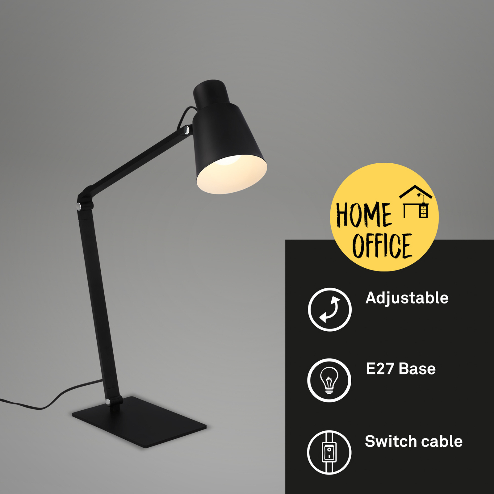 7467015 desk lamp in black