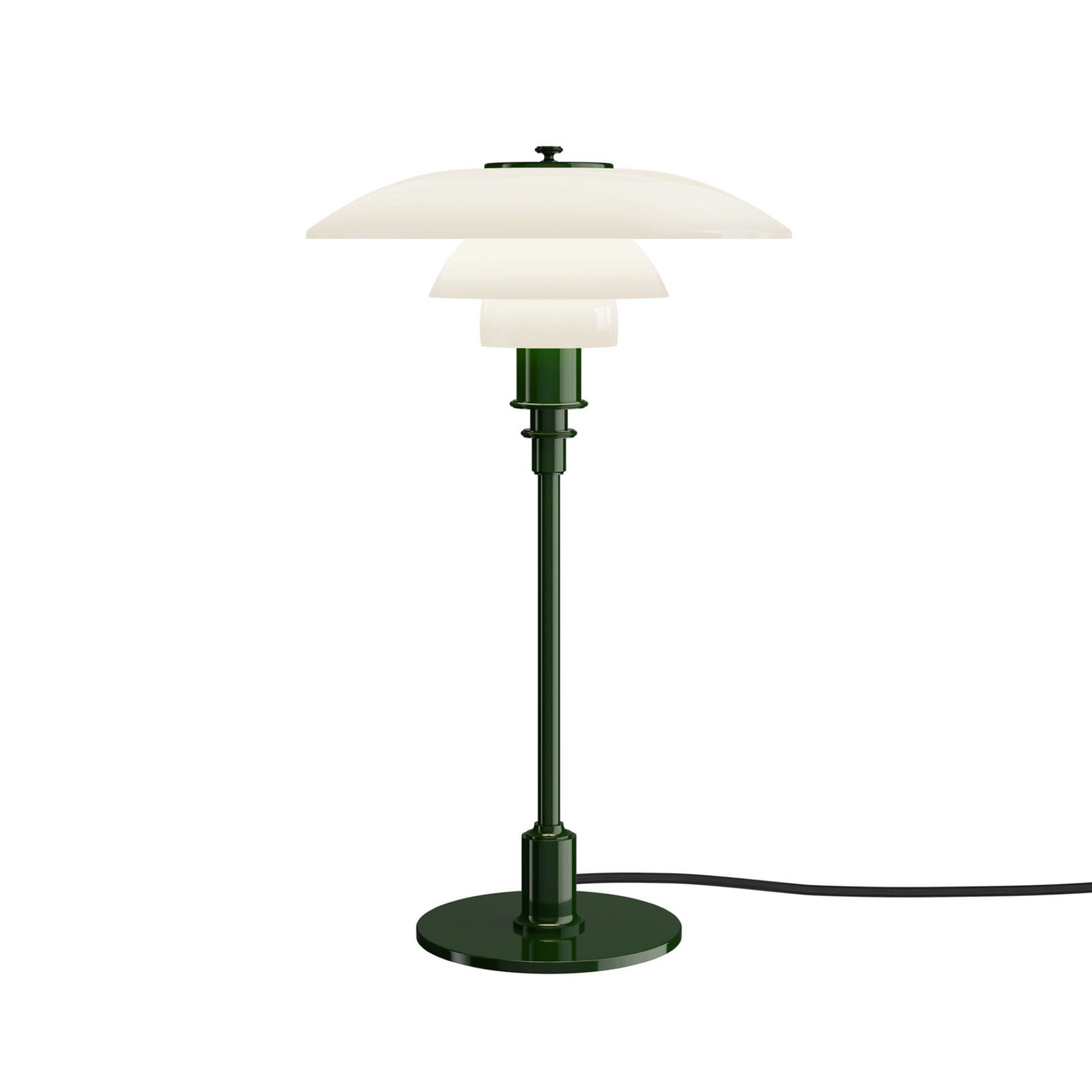 PH 3/2 pöytälamppu, tummanvihreä, Ø 28 cm – Louis Poulsen