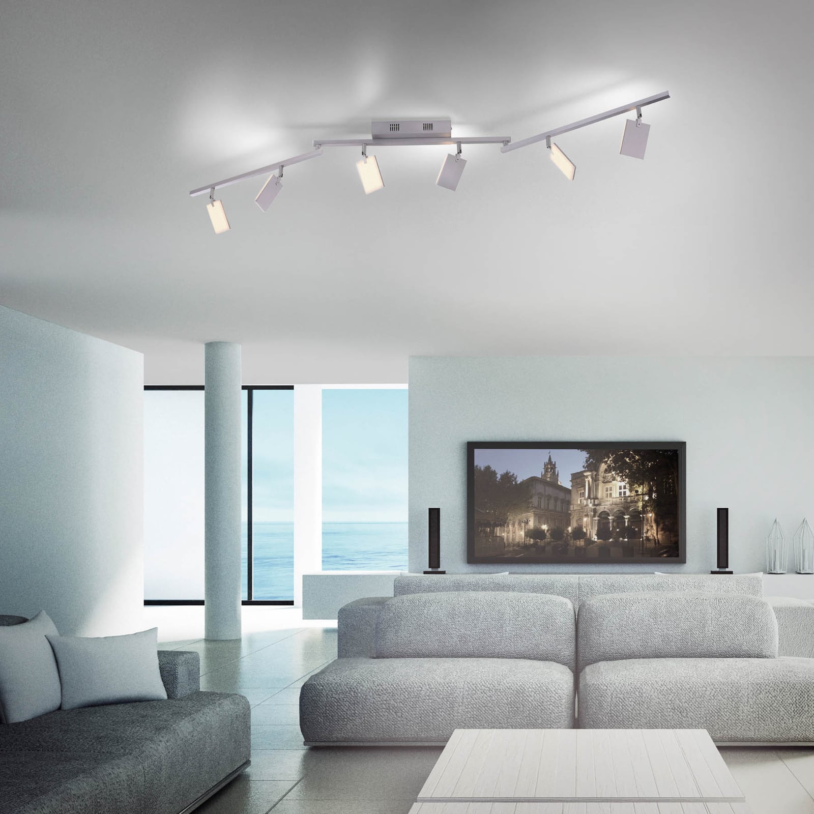 Mira Deckenlampe, diamond, 6-flammig, Remote, CCT - PURE Mira Deckenlampe, diamond, 6-flammig, Remote, CCT - PURE