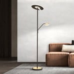 LED floor lamp Dent 180 cm, metal CCT, 2-bulb