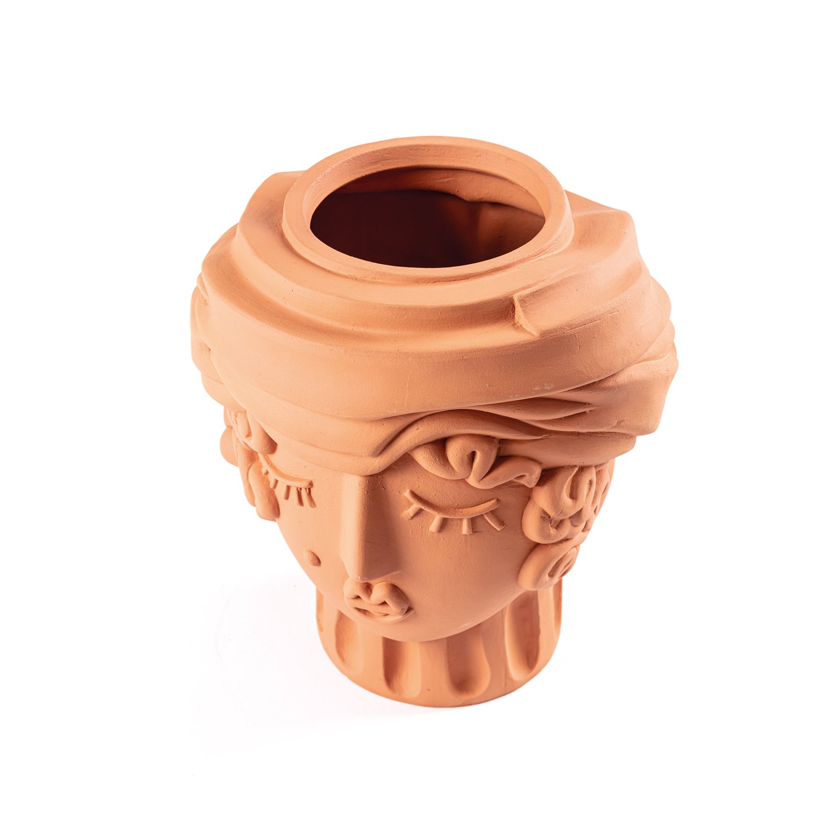 SELETTI Magna Graecia Vrouwenvaas, hoogte 33 cm, terracotta