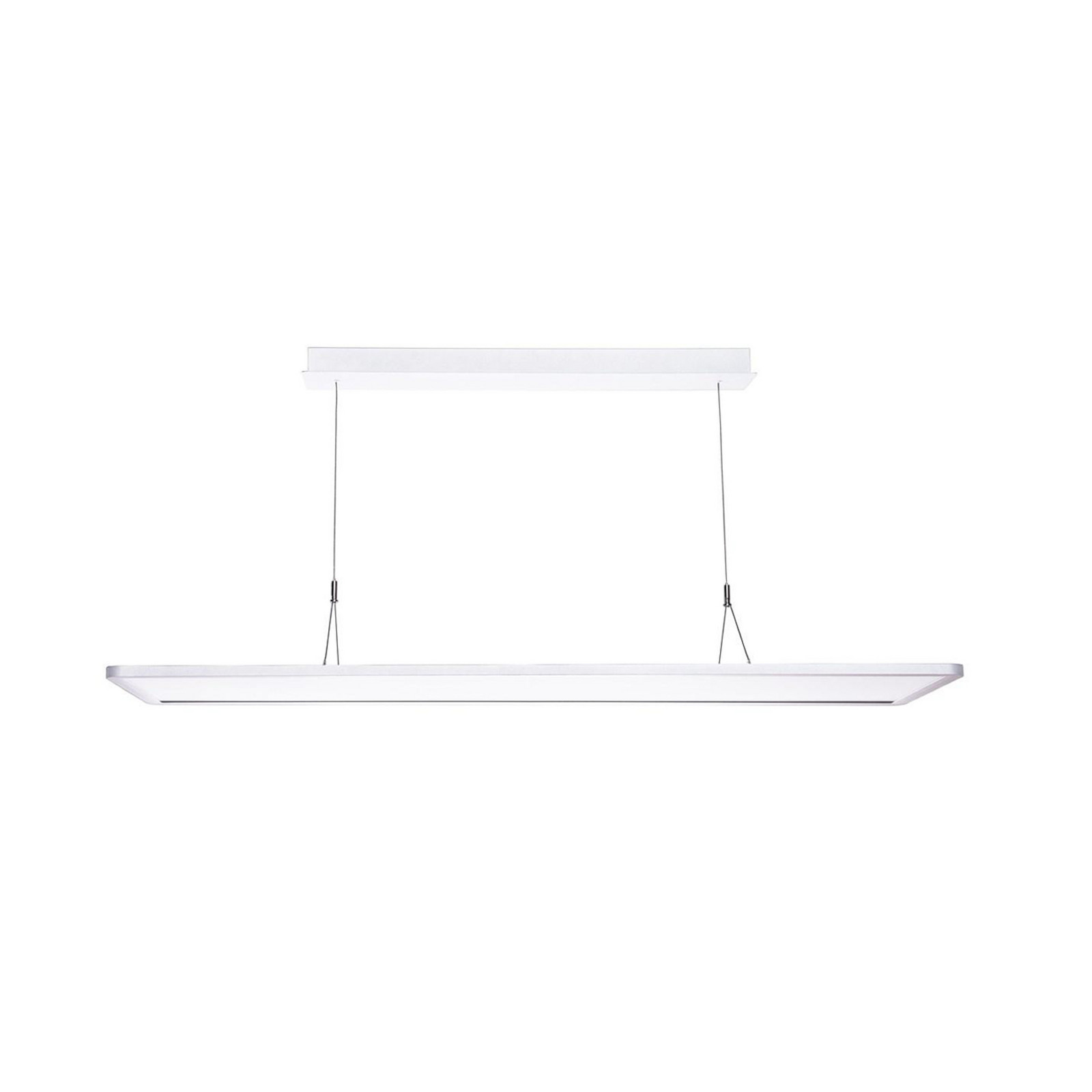 Sylvania Lampă suspendată LED Areum, 120 x 30 cm, 840, DALI - Studiu / Birou - alb - Metal