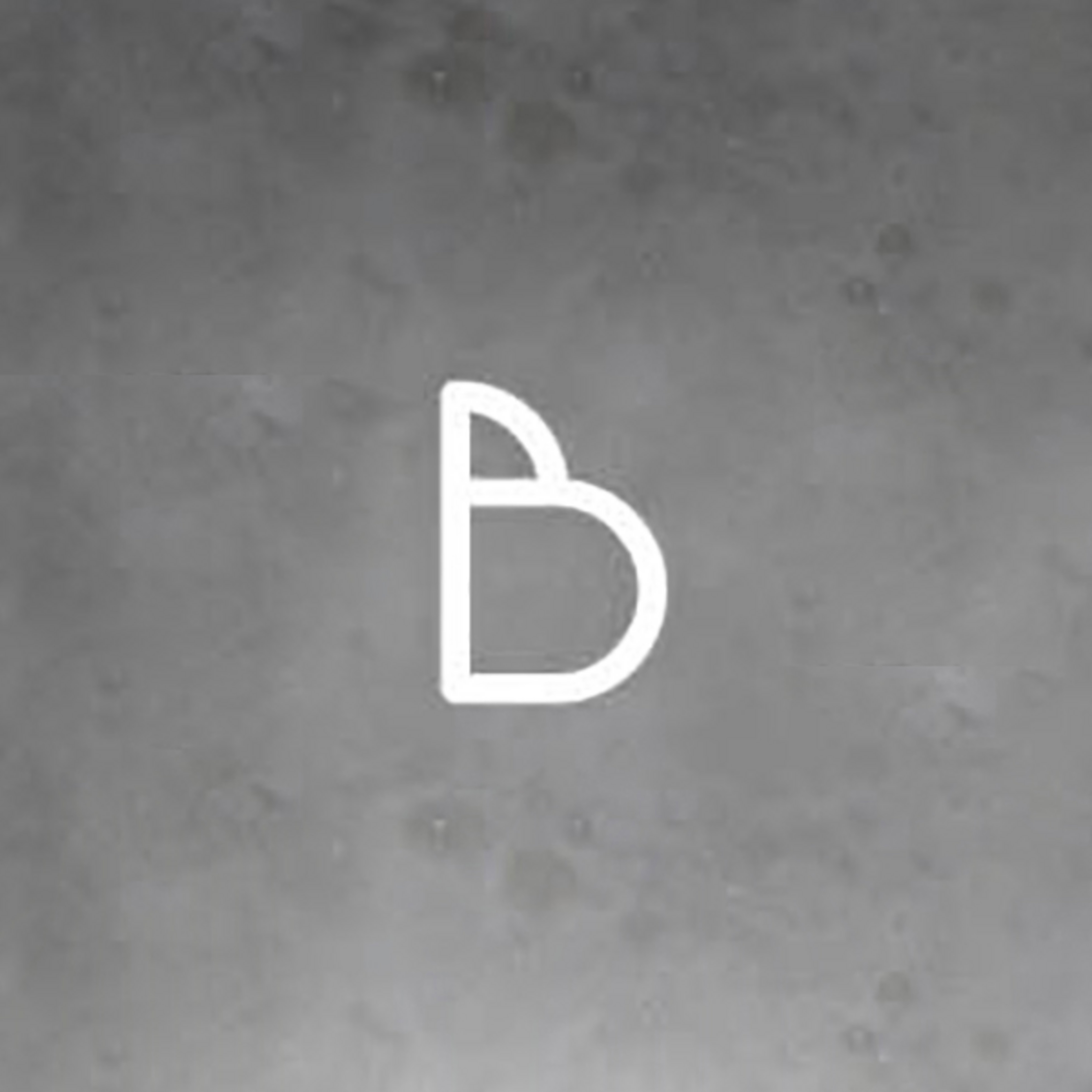 Artemide Alfabeto de luz de pared letra mayúscula B