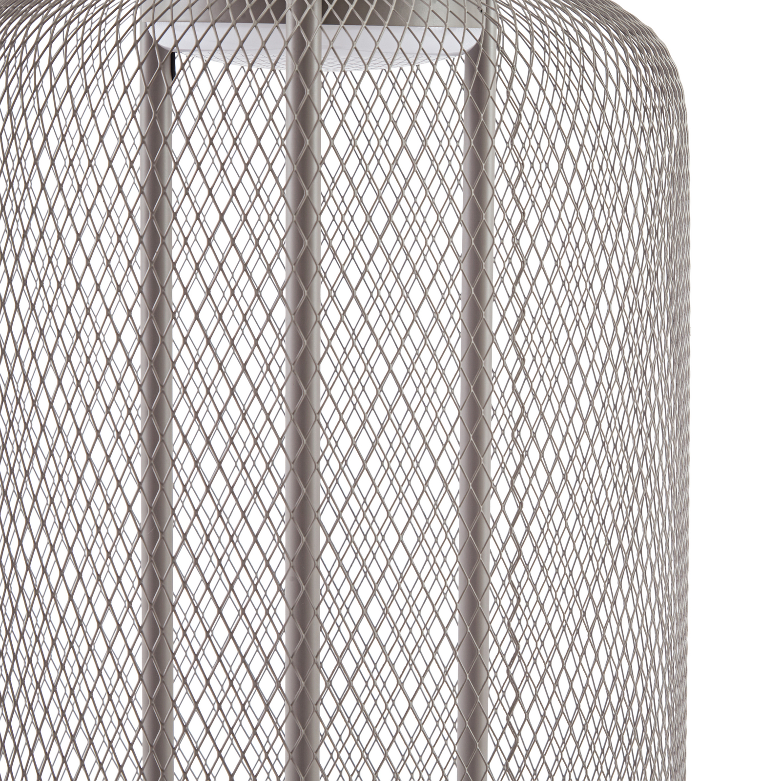 Lucande LED-lattiavalaisin Korvyn, kiviharmaa, korkeus 80 cm, IP44