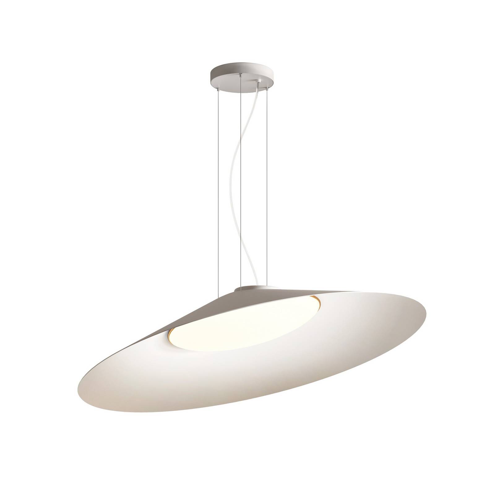 kdln Żyrandol LED Kate, biały, 3000 K, Ø 90 cm, metal