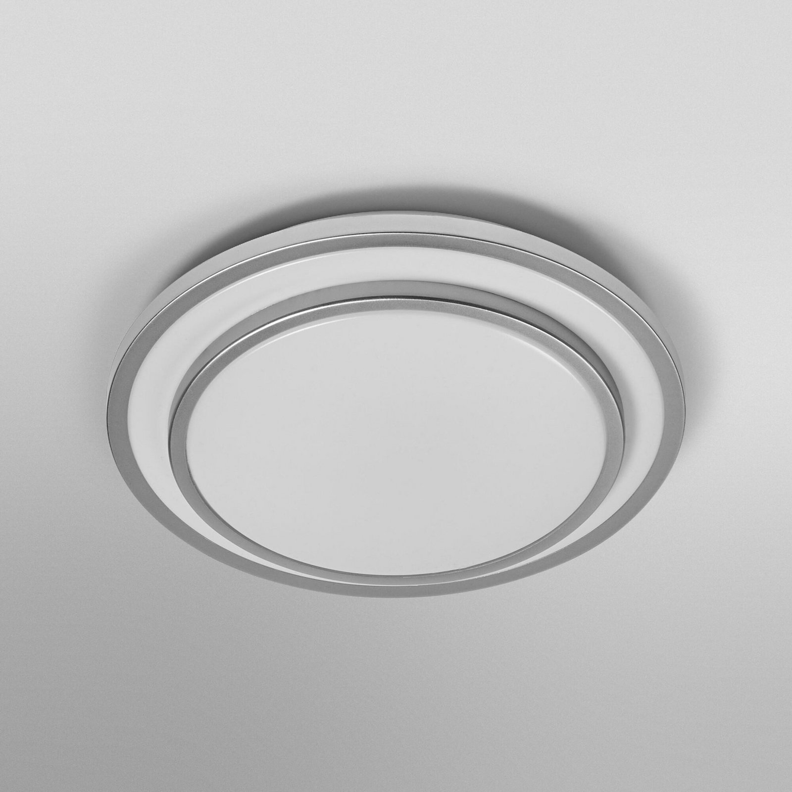 Lampa sufitowa LED OSRAM ORBIS BERLIN, srebrna, Ø 30 cm, metal