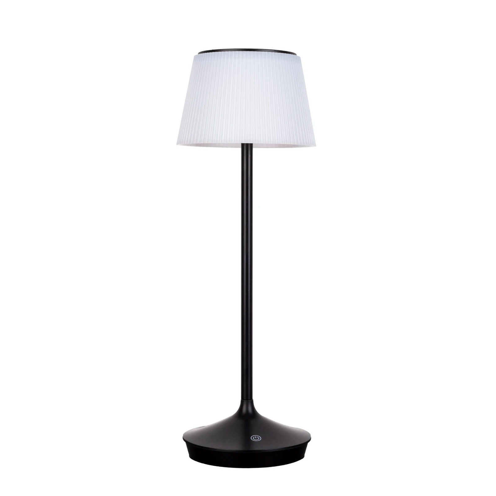 LED-Solar-Tischleuchte Emmi CCT aufladbar, schwarz