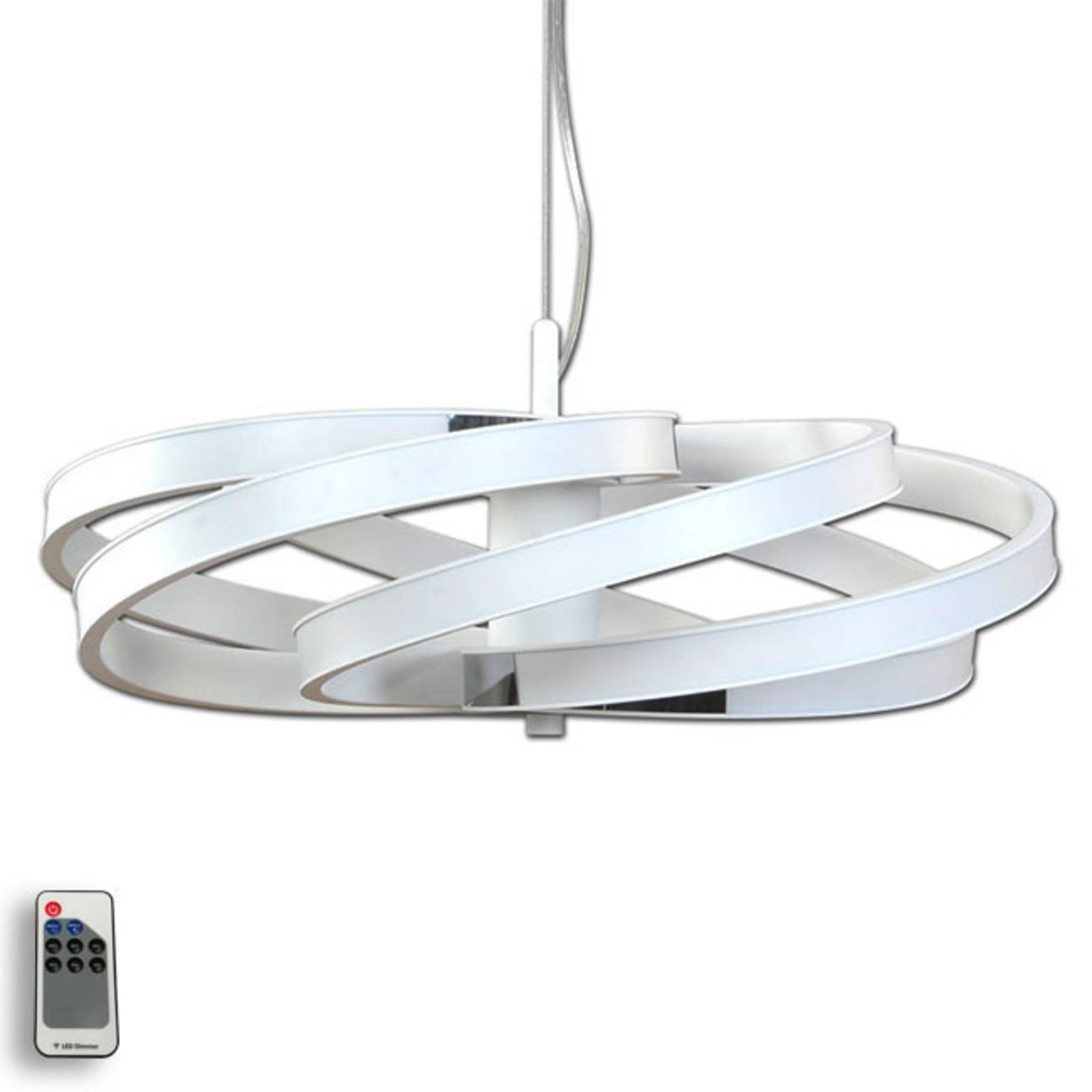Dekoracyjna lampa wisząca LED Zoya, biała