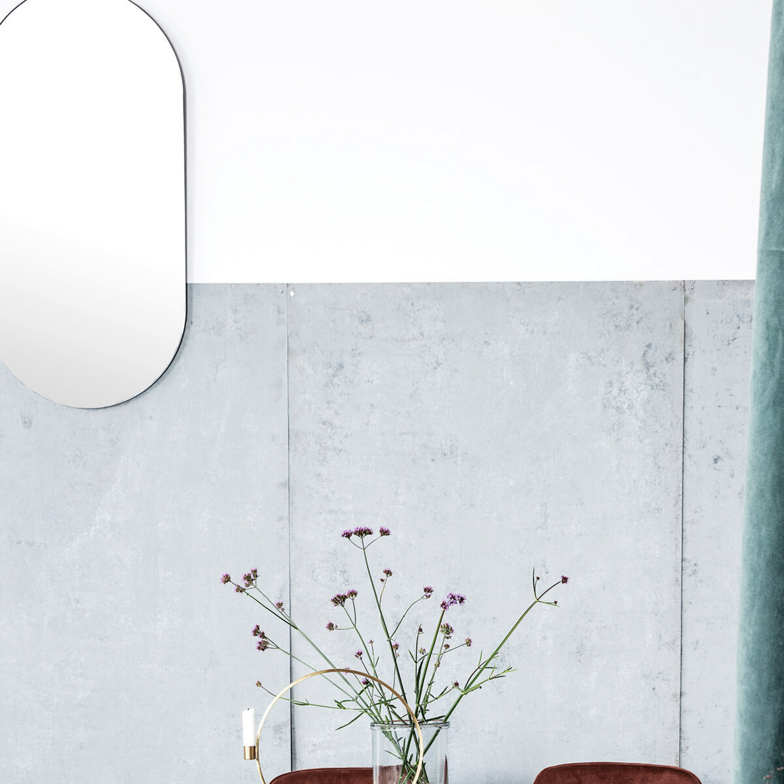 Specchio da parete HDWalls, 100 x 50 cm, vetro - House Doctor