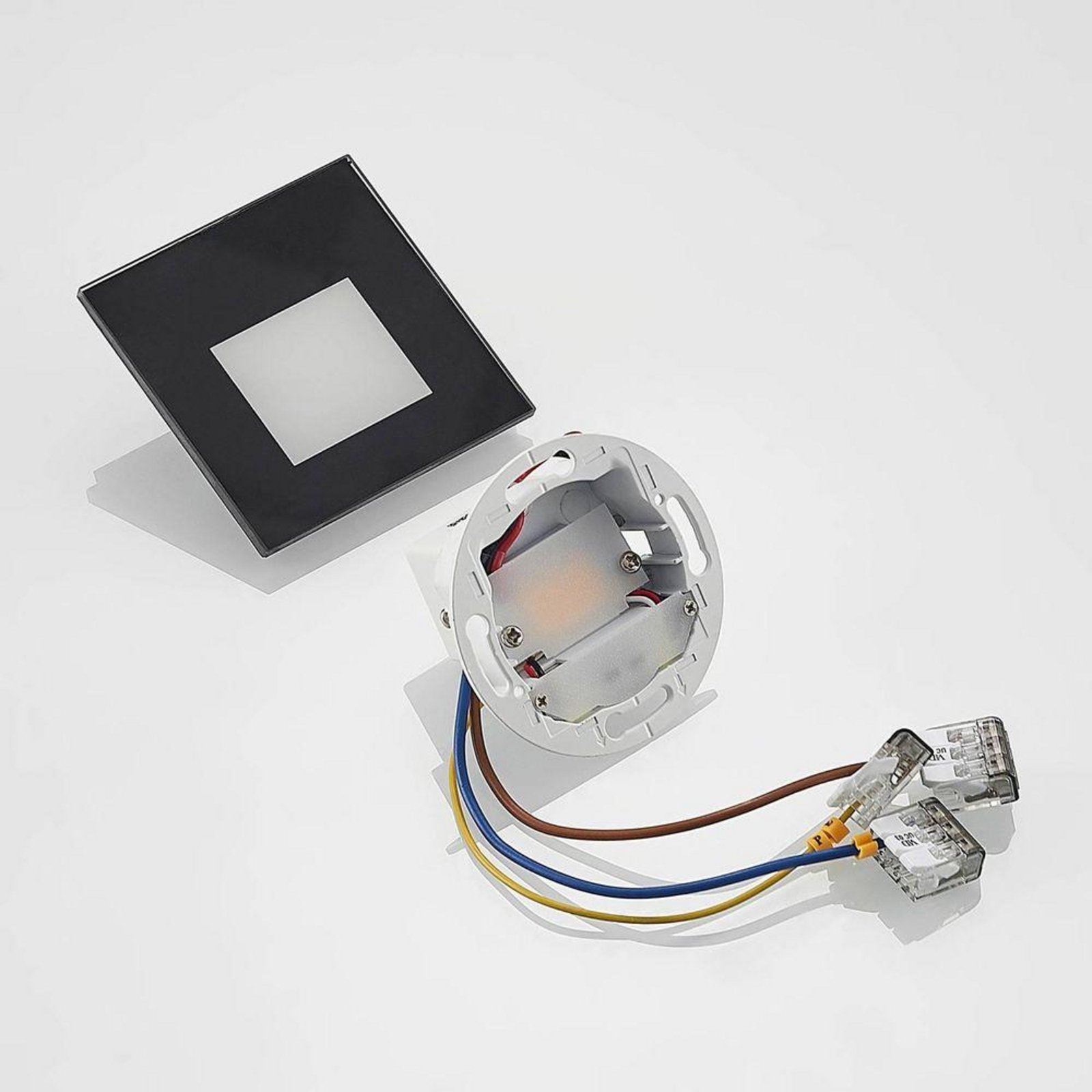 Vexi Square LED Aplice Perete Încastrată CCT Black - Arcchio