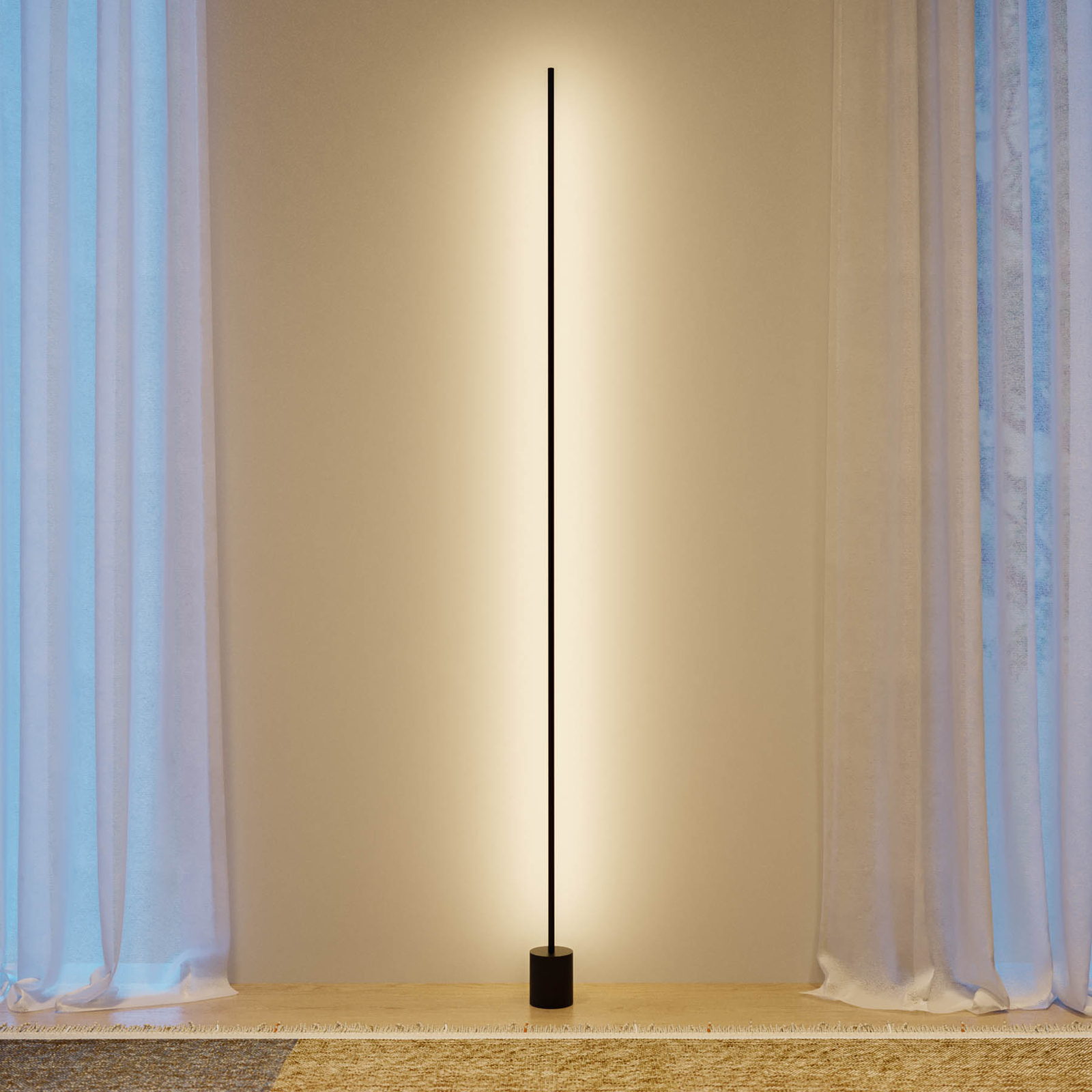 Steng Licht AX-LED stojaca lampa pevná čierna