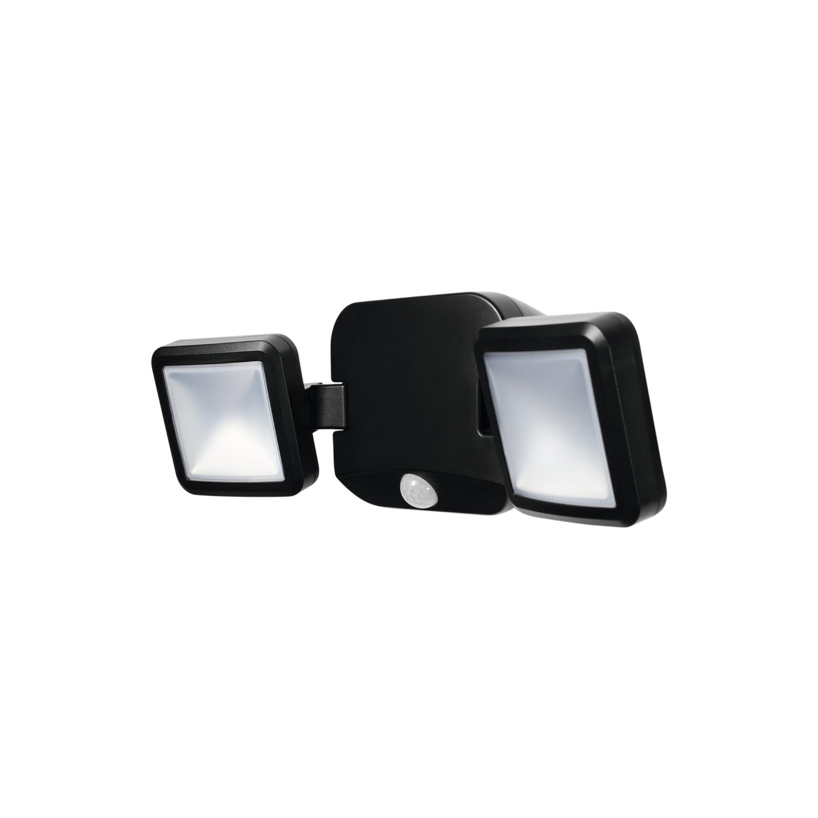 OSRAM LED-Außenwandstrahler DOUBLE, schwarz 2-flg., Batterie