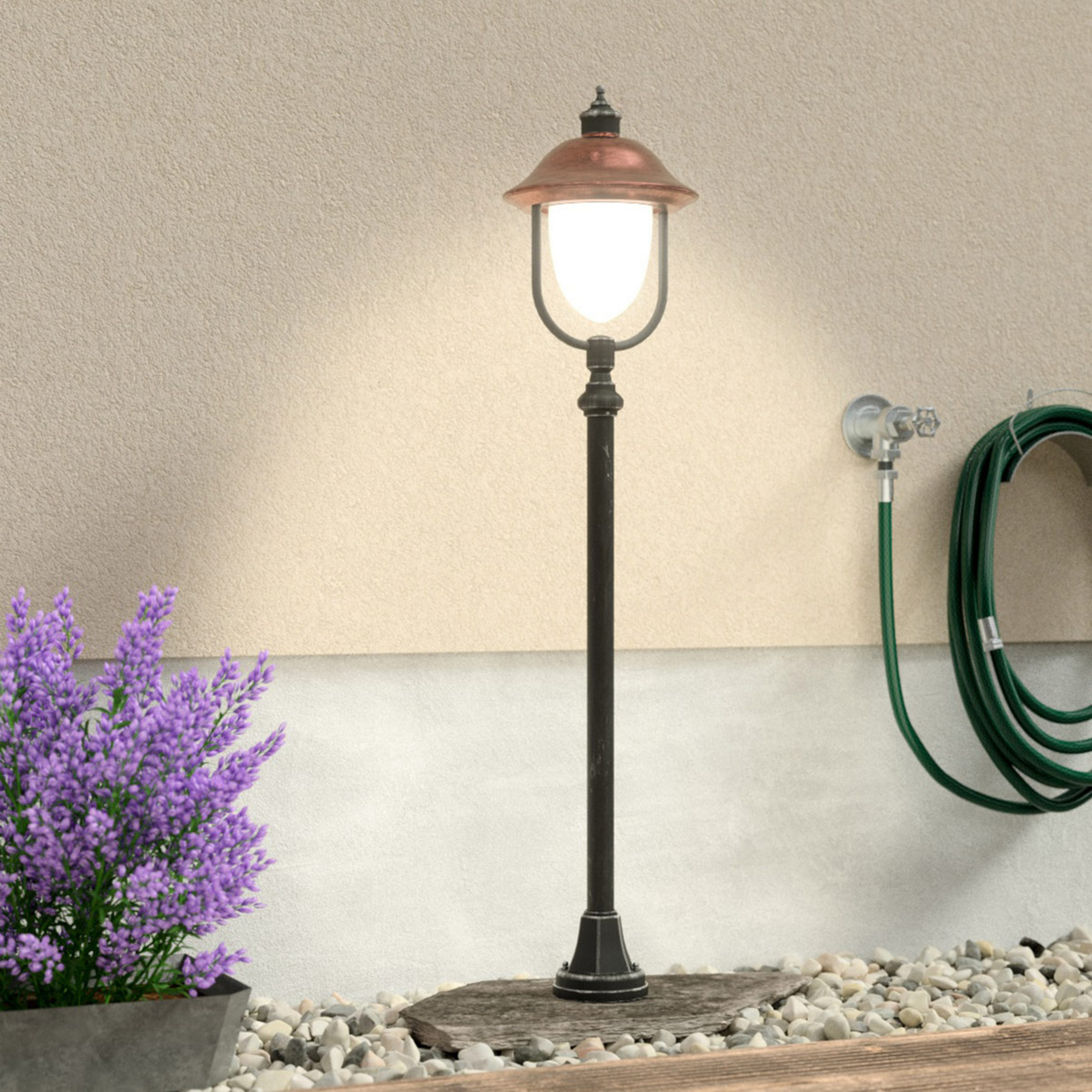 Bolardo luminoso Peggy con cobre