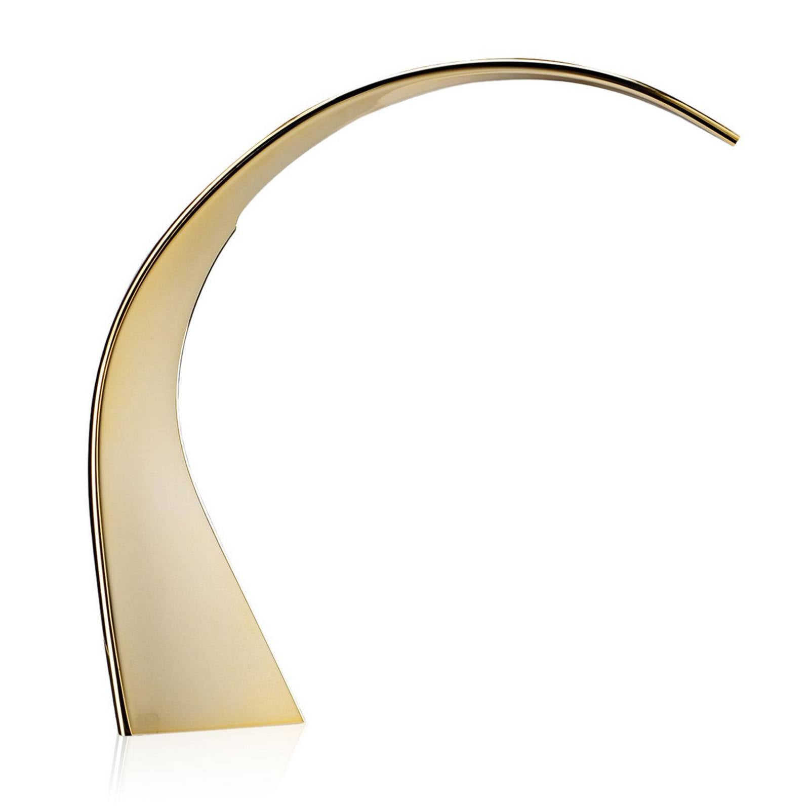 Kartell Taj Mini LED desk lamp gold, for Living / Dining Room, PMMA, 2.8 W, W: 9.5 cm, H: 32 cm