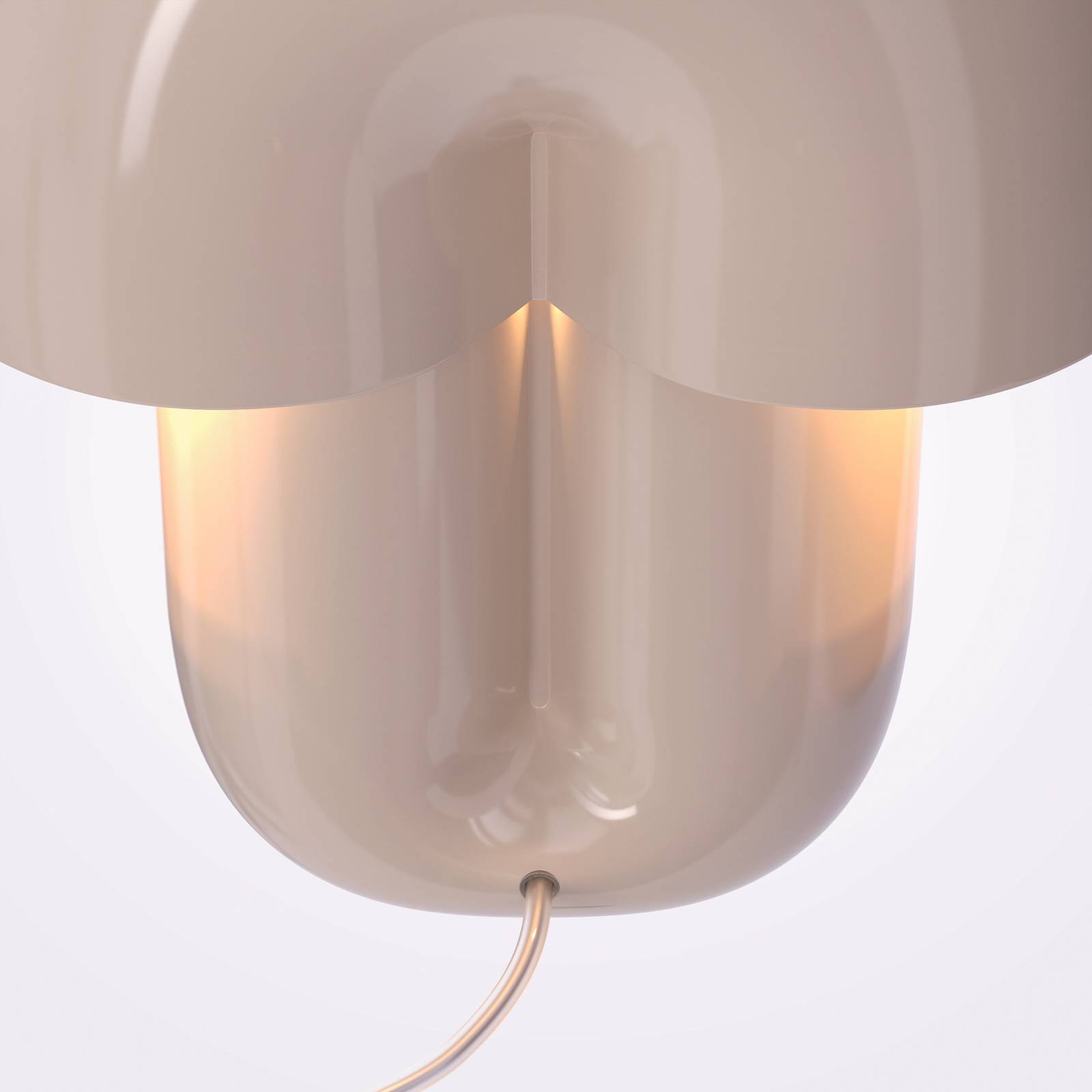 Lampa stołowa LED Hope, beżowa, ceramiczna, wysokość 35 cm, 3000 K