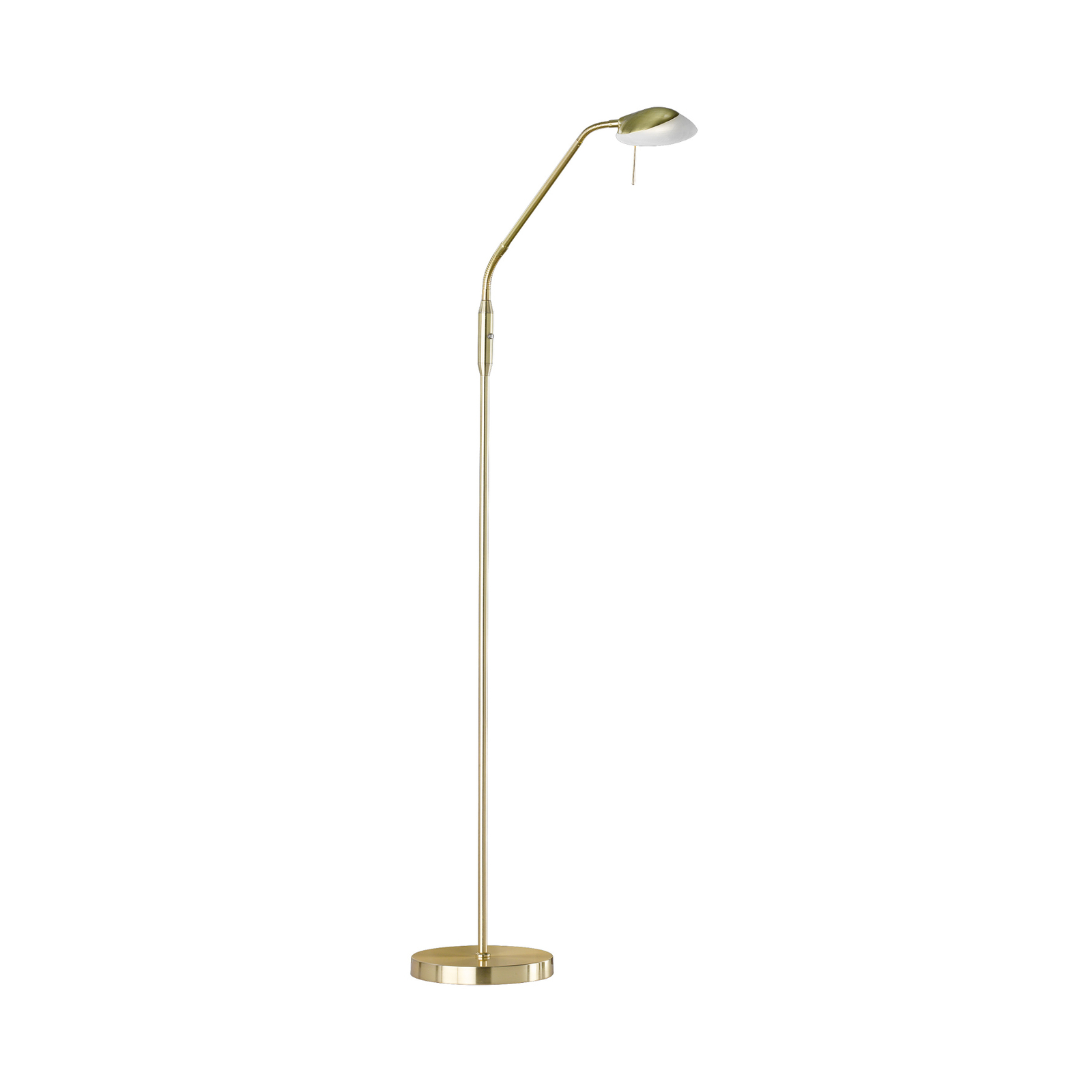 LED floor lamp Pool, brass-coloured, height 160 cm, metal, CCT
