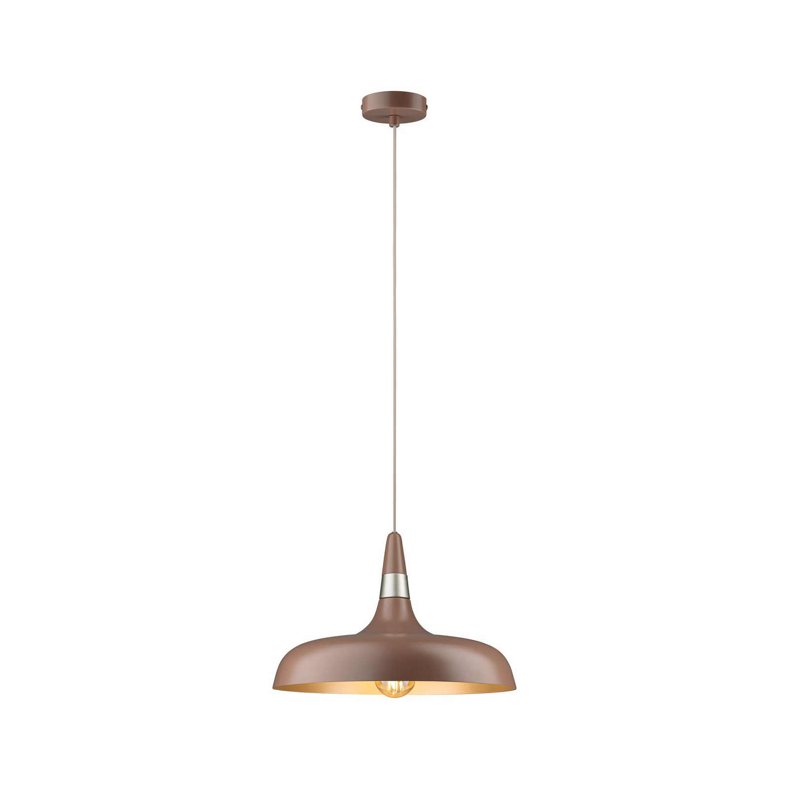 Paulmann hengelampe Juna STYLE, brun, Ø 34 cm, metall Paulmann hengelampe Juna STYLE, brun, Ø 34 cm, metall