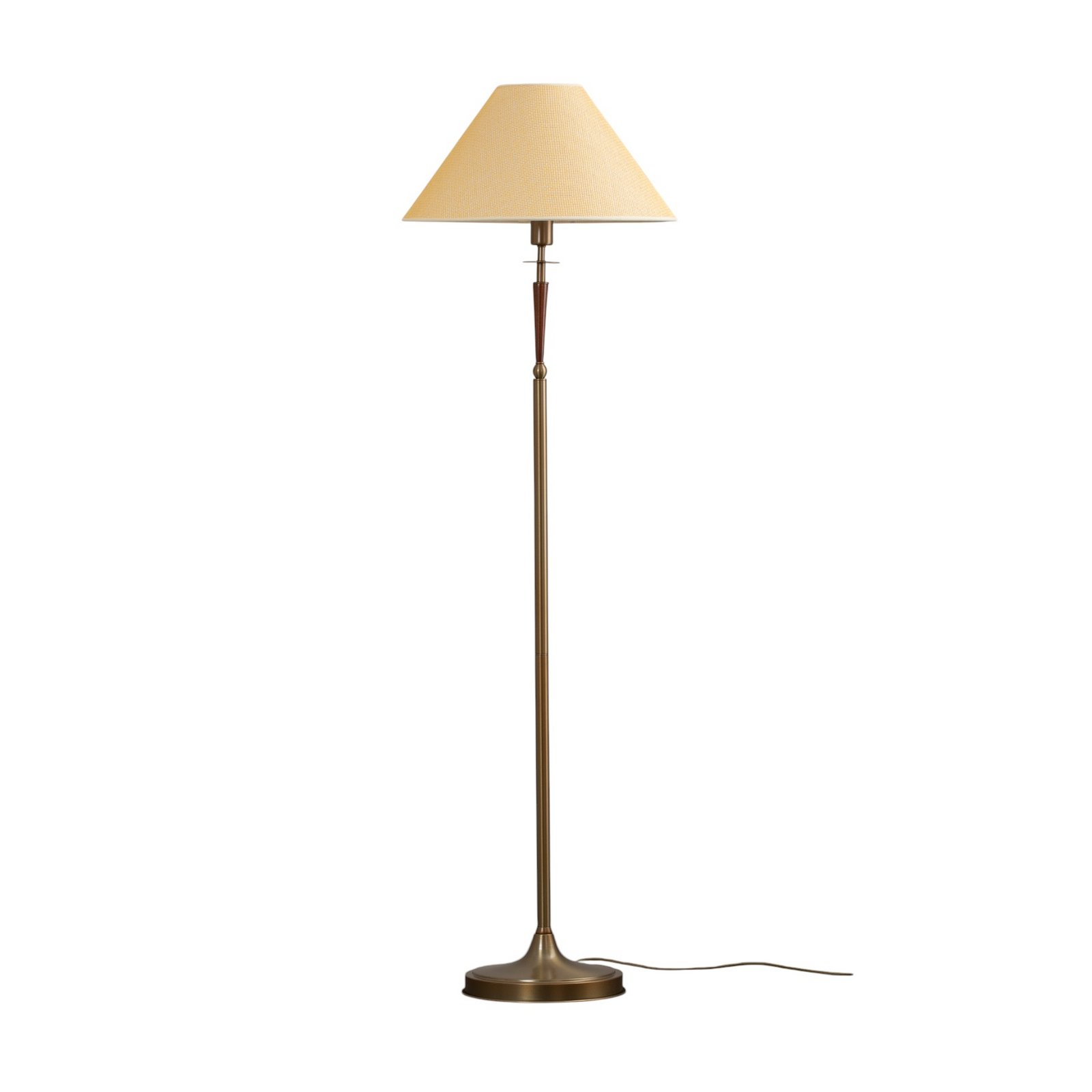 Golvlampa HLM-9009-1E med textilskärm