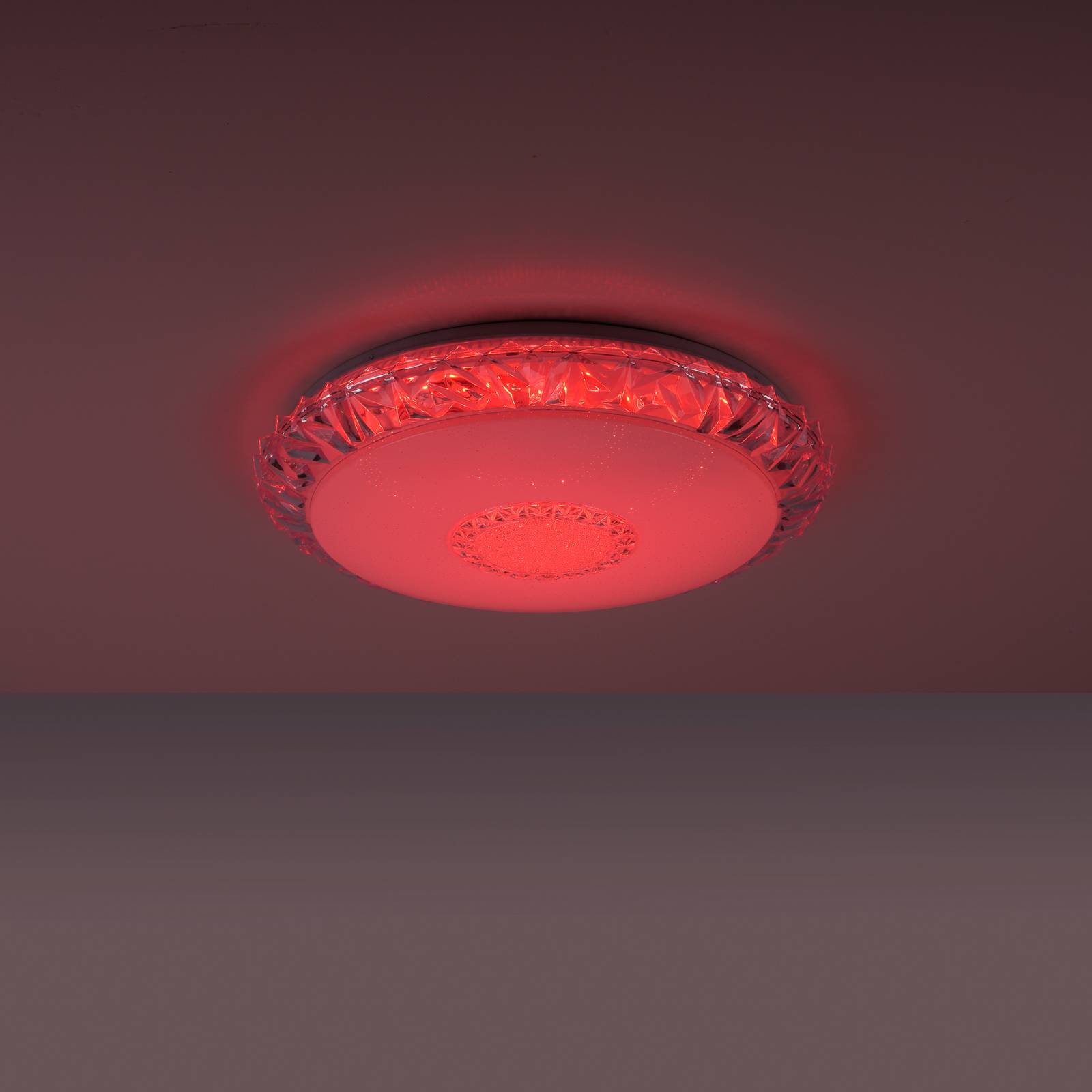 LED stropné svietidlo Lucca, RGB/CCT, Ø 51cm
