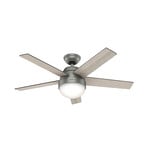 Ventilador Hunter Stile con luz gris/nogal