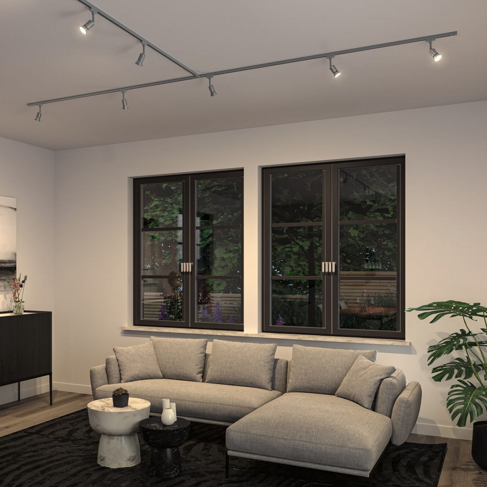 Paulmann Cromo Mate Urail-Schienenspot Salt, Cromado Mate, Gu10